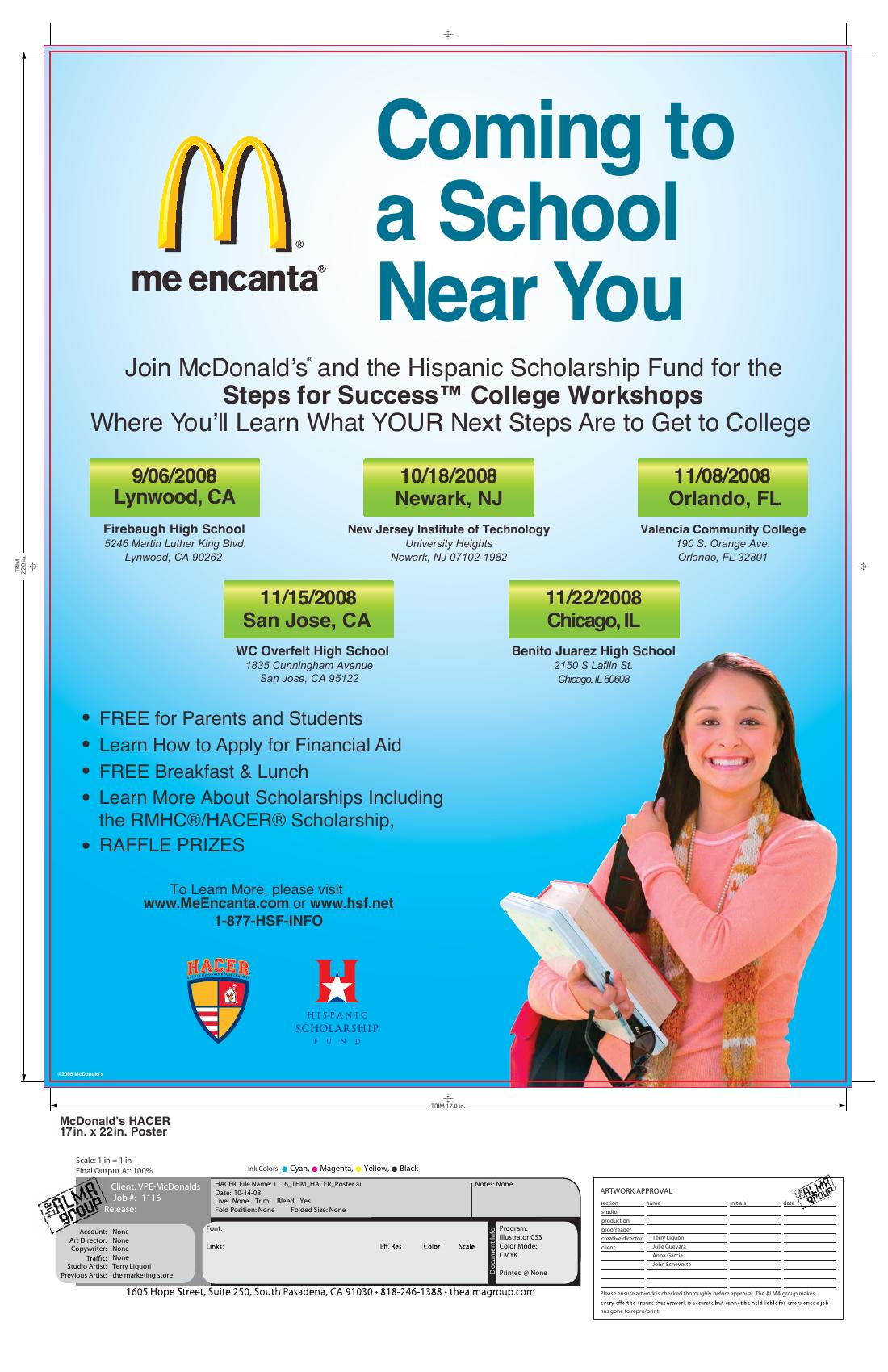 Steps for Success English poster