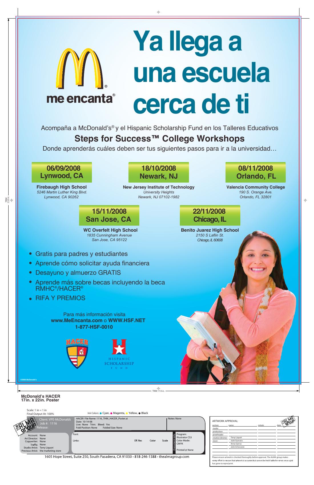 Steps for Success Spanish poster