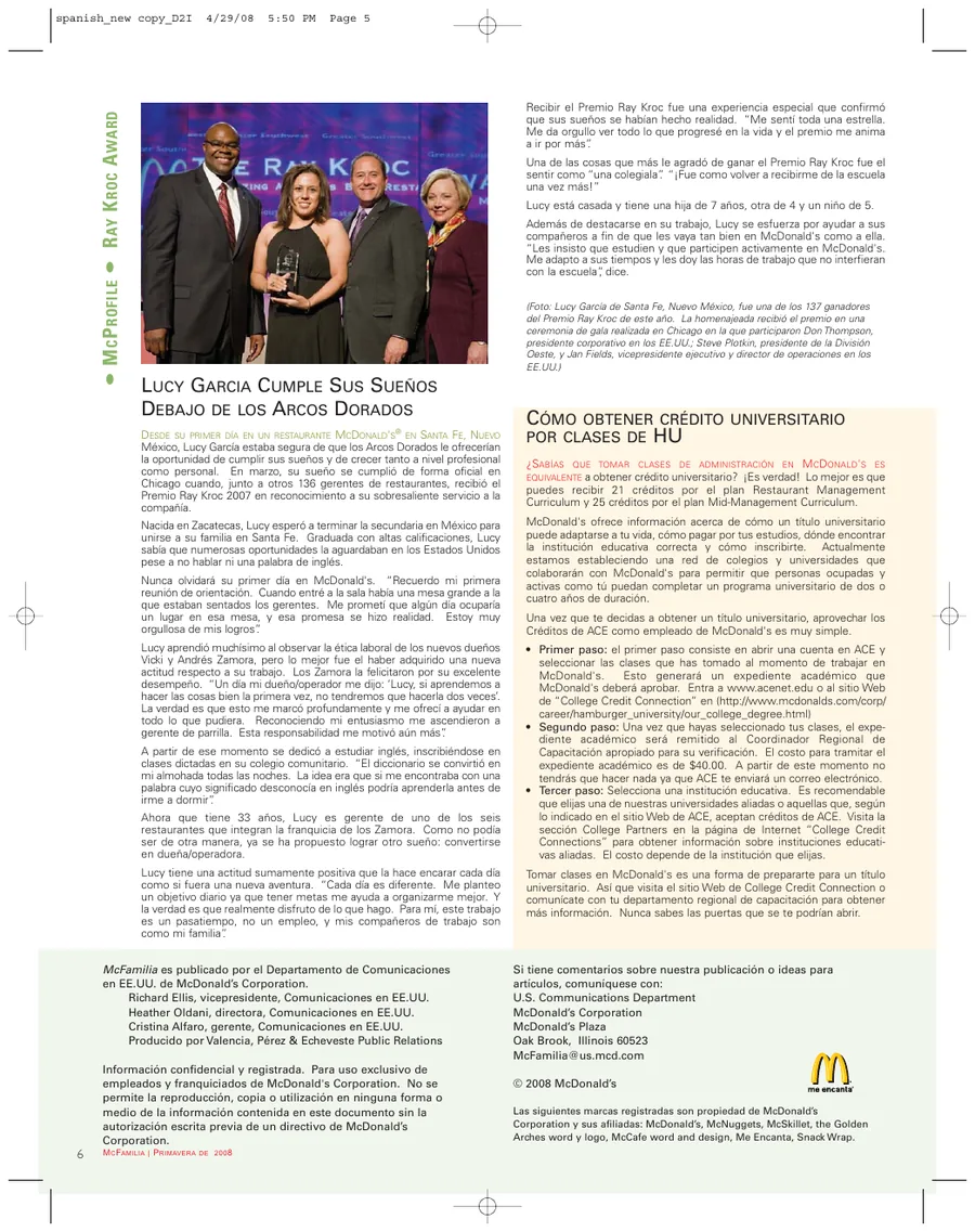 McFamilia Spanish edition page 6