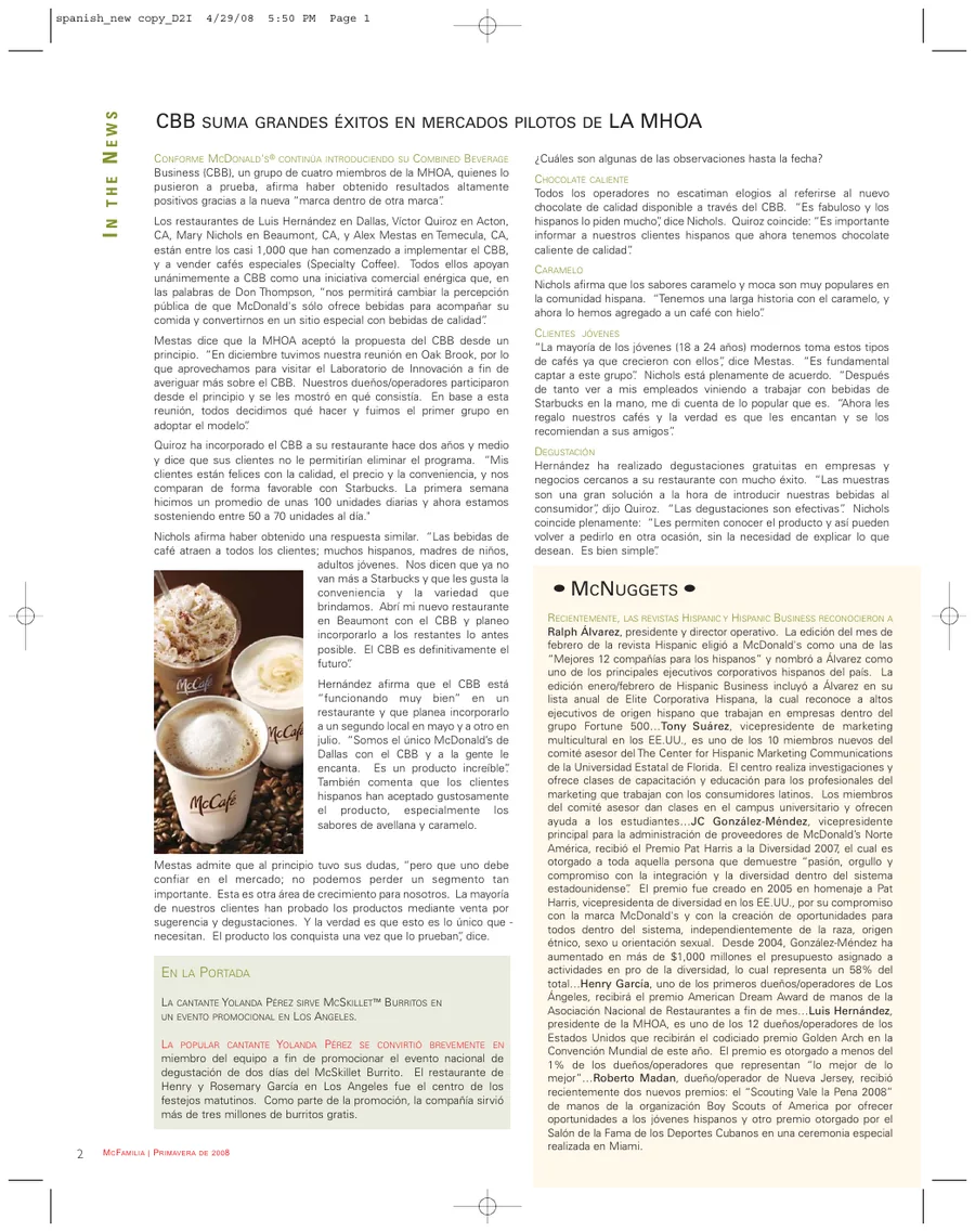 McFamilia Spanish edition page 2