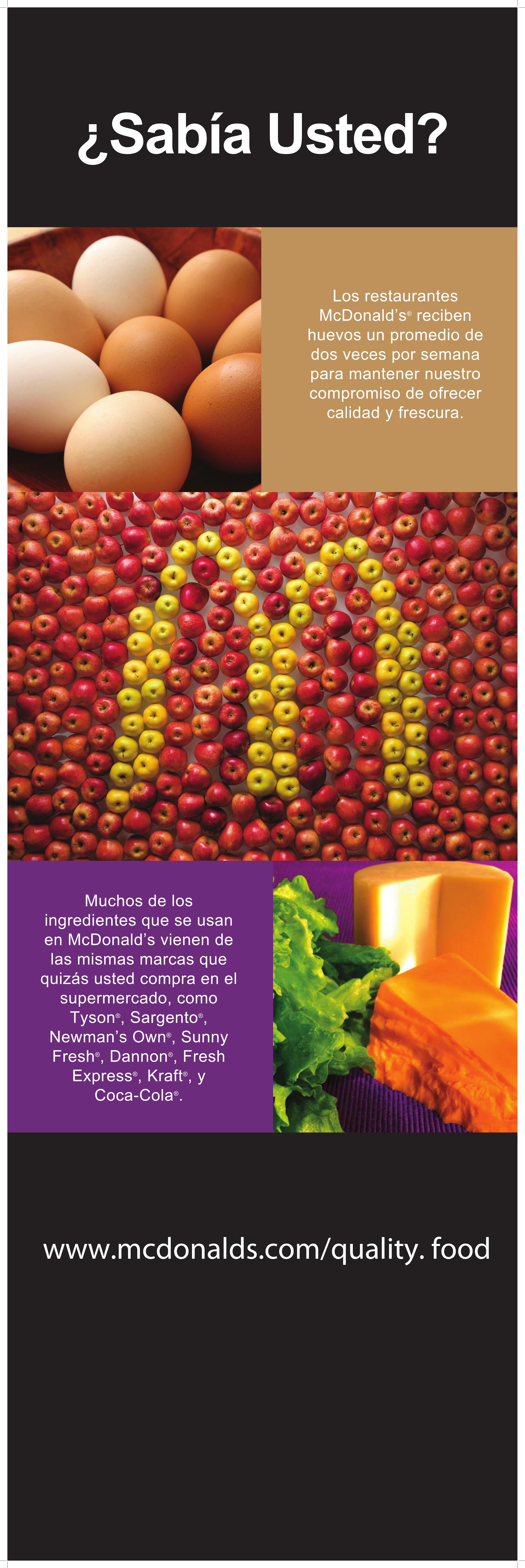 McDonald's HACER Spanish event display